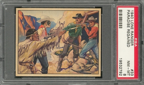 1940 R83 Gum, Inc. "Lone Ranger" #33 "Paradise Regained" – PSA NM-MT 8
